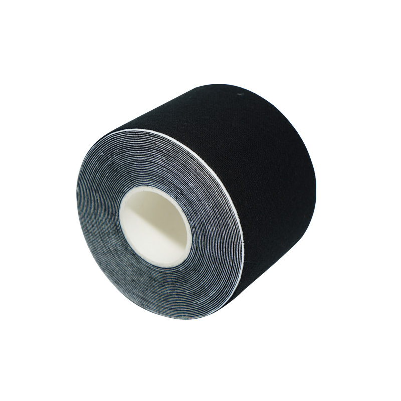 Kinesiologische tape van zwart katoen